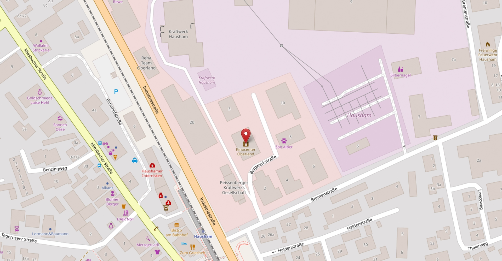 Maps von Standort KPW Architekten Hausham